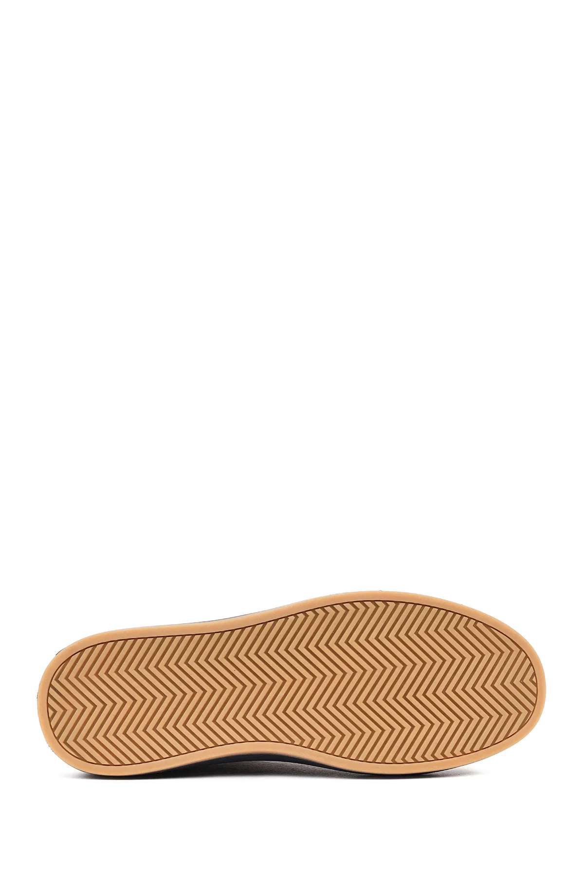 Erkek Kahverengi Bağcıklı Deri Sneaker - Image 4