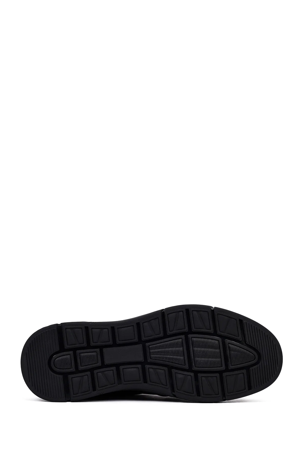 Erkek Kahverengi Bağcıklı Kalın Tabanlı Deri Casual Sneaker - Image 4