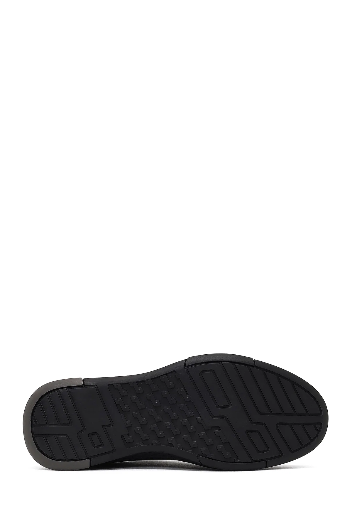 Erkek Kahverengi Bağcıklı Kalın Tabanlı Deri Sneaker - Image 4