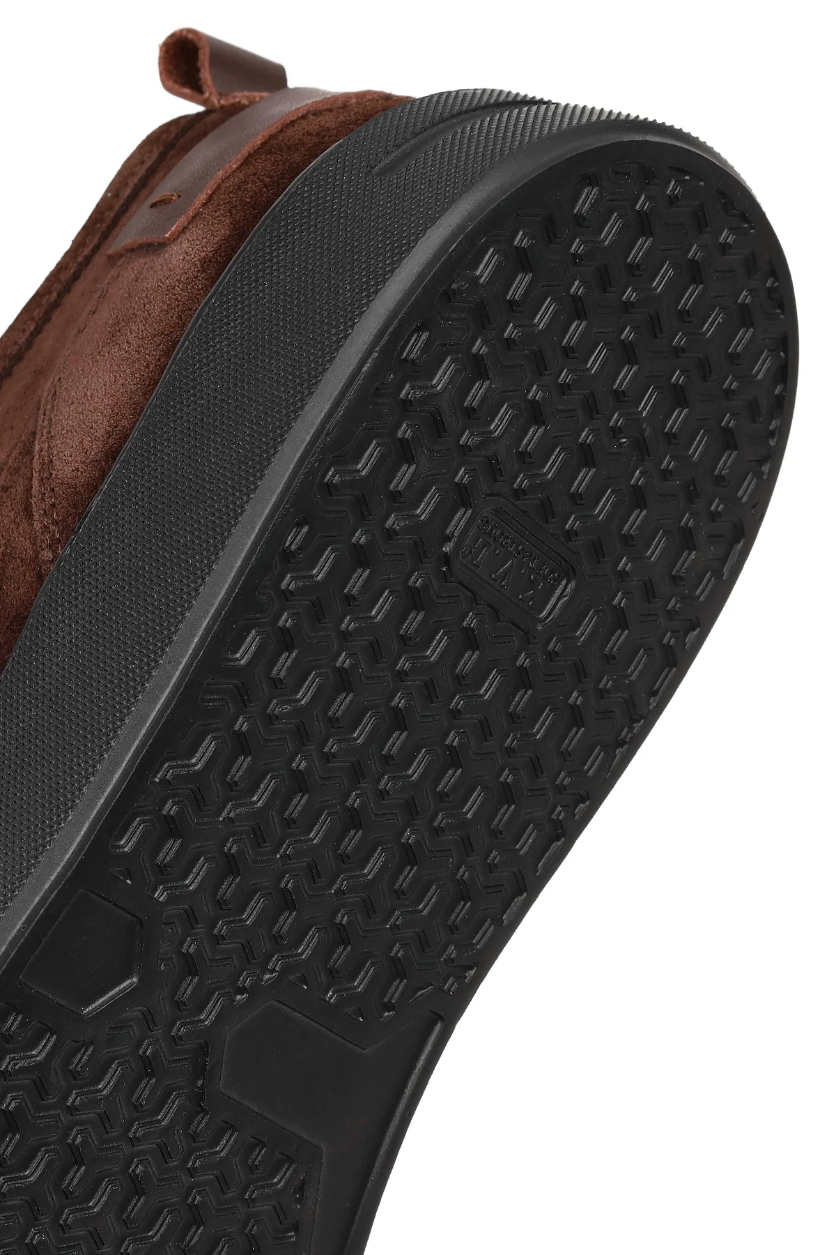 Erkek Kahverengi Bağcıklı Kalın Tabanlı Süet Deri Sneaker - Image 8