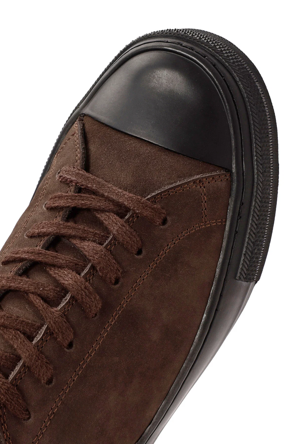 Erkek Kahverengi Bağcıklı Nubuk Deri Sneaker - Image 10
