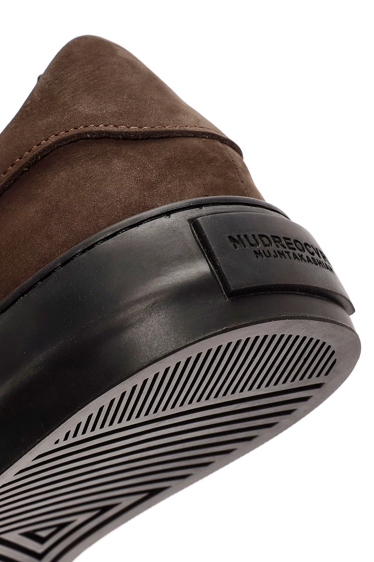 Erkek Kahverengi Bağcıklı Nubuk Deri Sneaker - Image 9