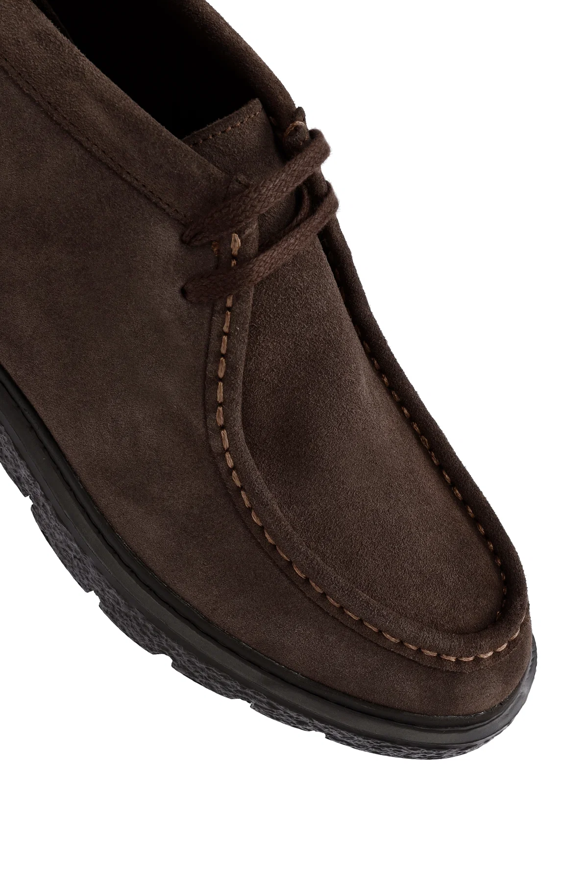 Erkek Kahverengi Bağcıklı Süet Deri Casual Bot - Image 9