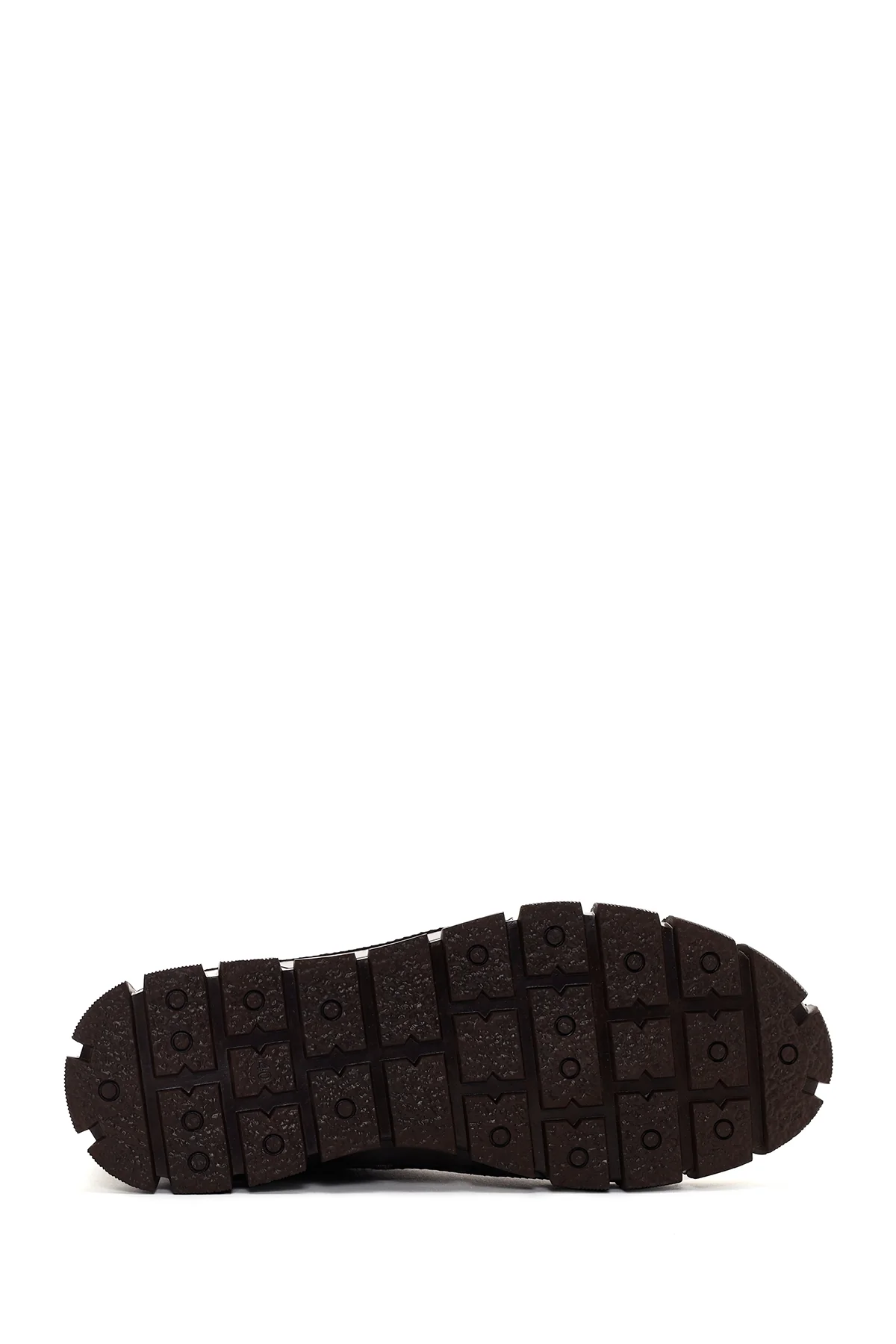 Erkek Kahverengi Deri Bilekli Sneaker - Image 4