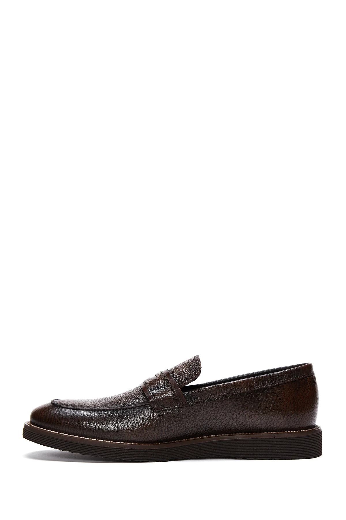Erkek Kahverengi Deri Casual Loafer - Image 2