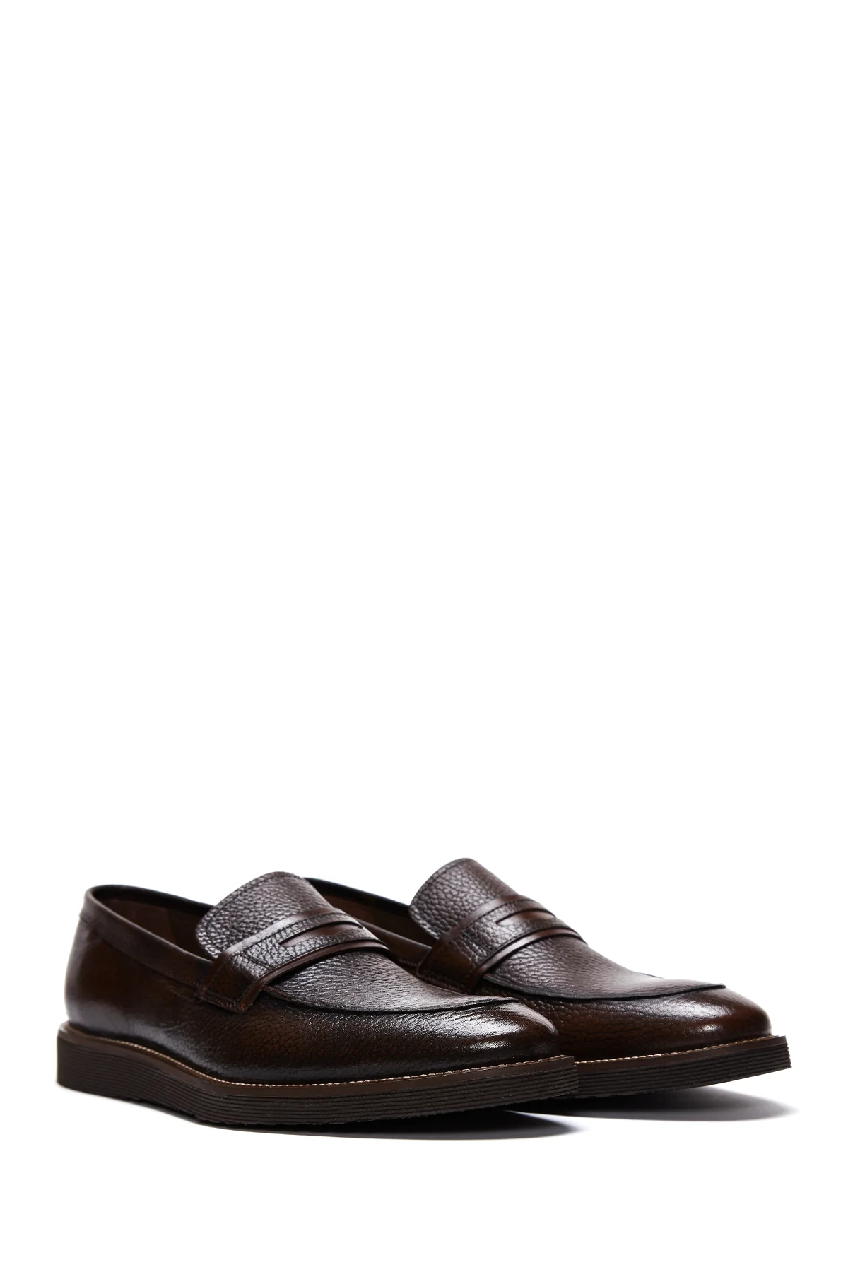 Erkek Kahverengi Deri Casual Loafer - Image 3