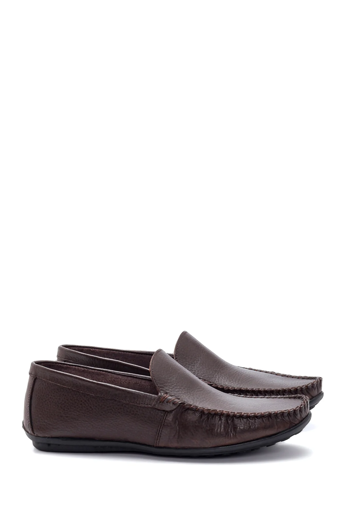 Erkek Kahverengi Deri Casual Loafer - Image 3