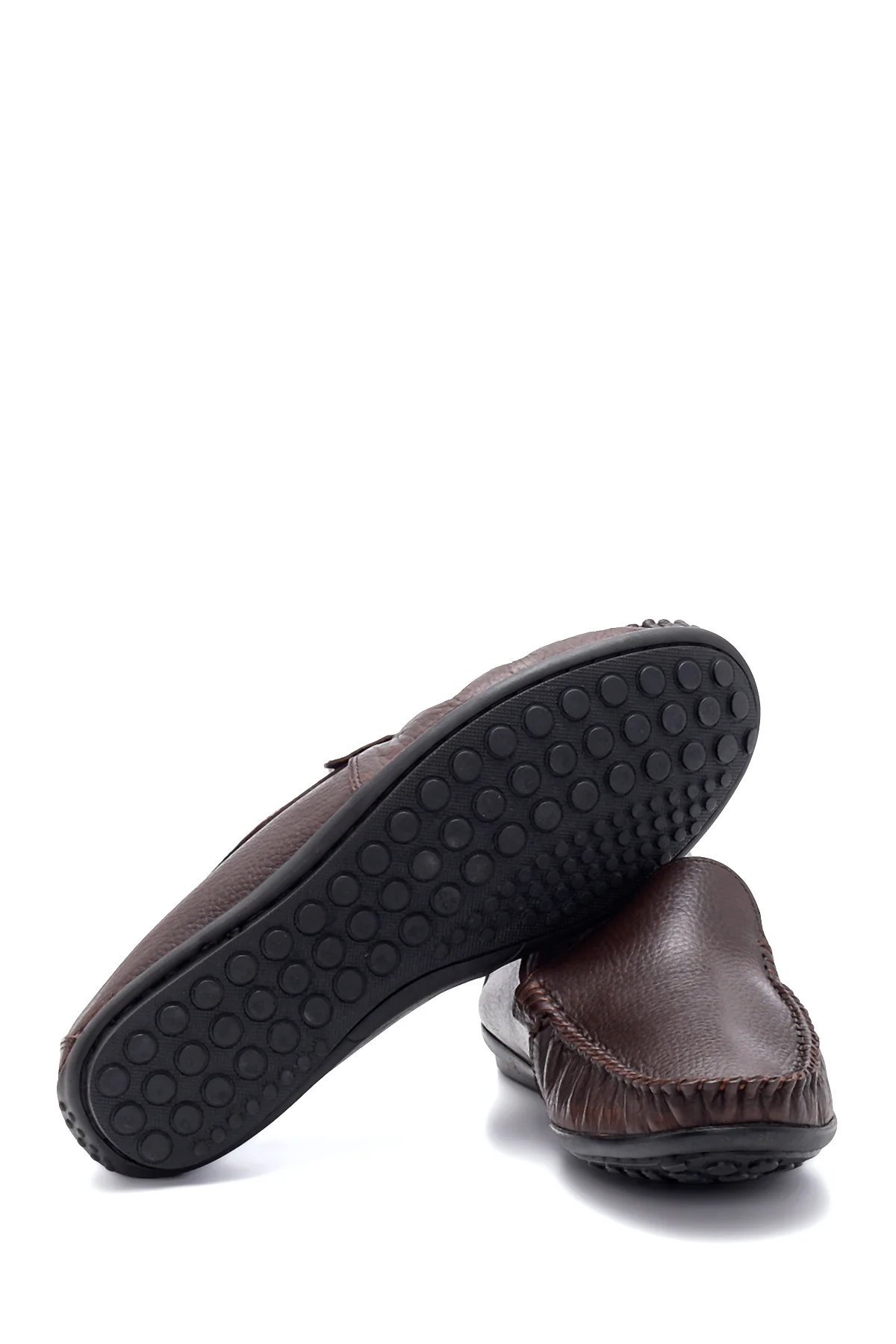 Erkek Kahverengi Deri Casual Loafer - Image 4