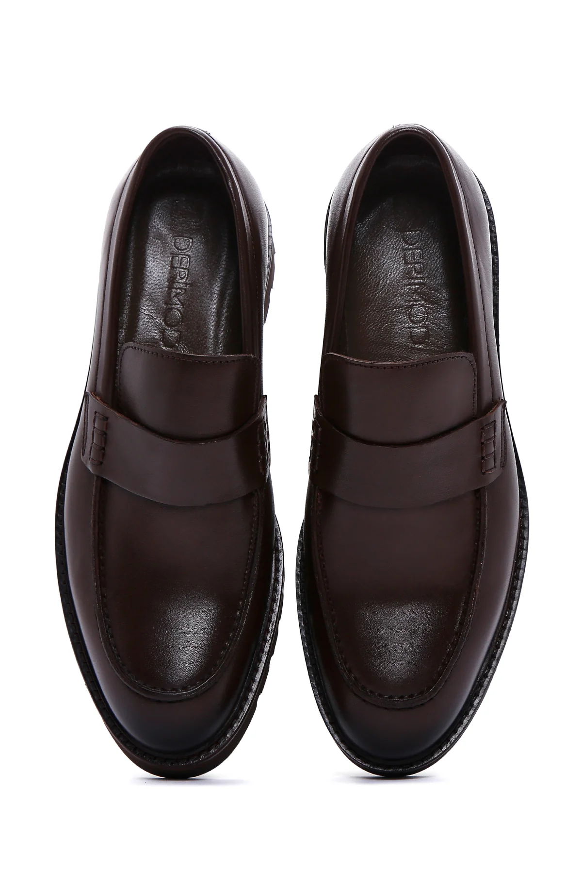 Erkek Kahverengi Deri Casual Loafer - Image 6