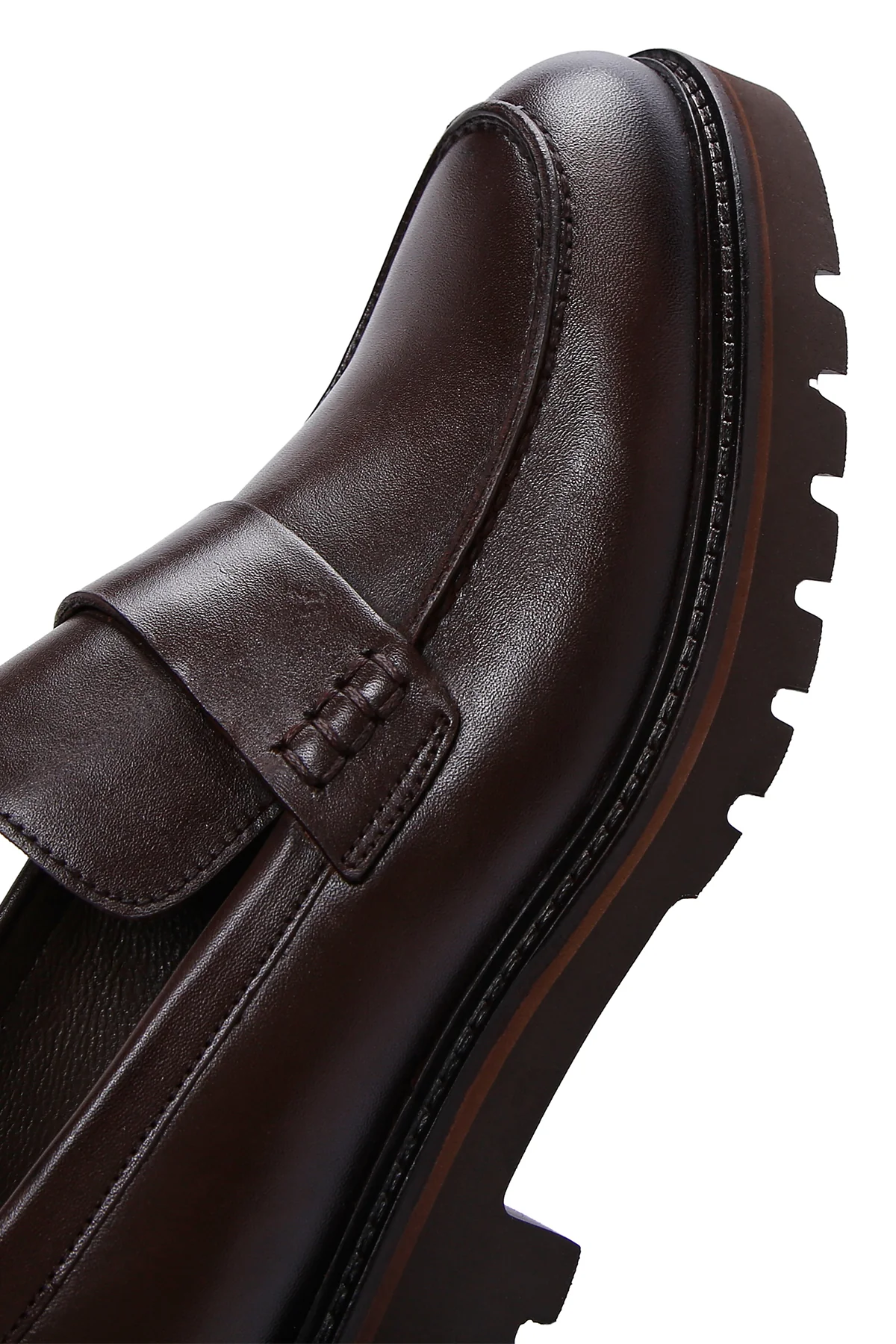 Erkek Kahverengi Deri Casual Loafer - Image 7