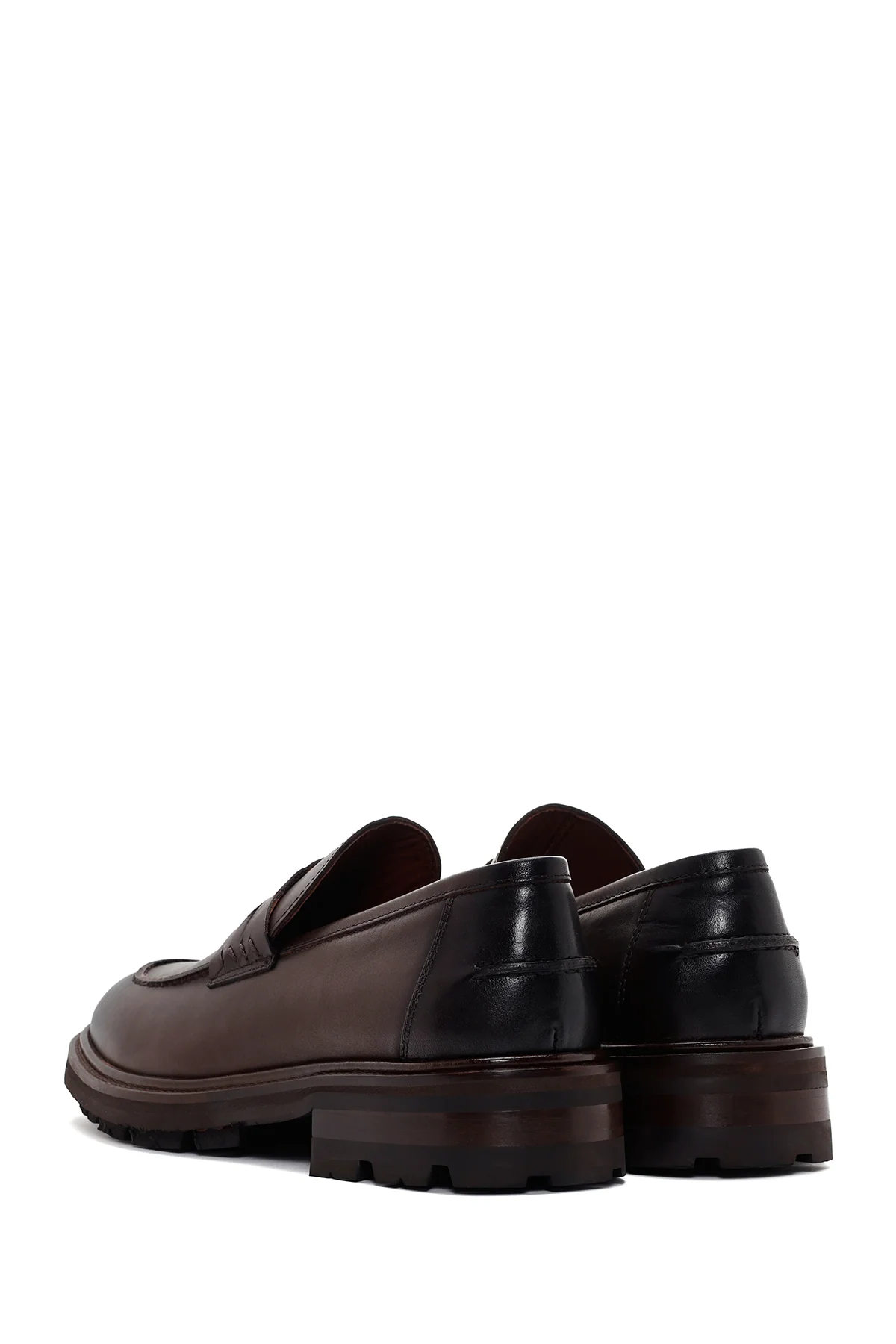 Erkek Kahverengi Deri Casual Loafer - Image 5