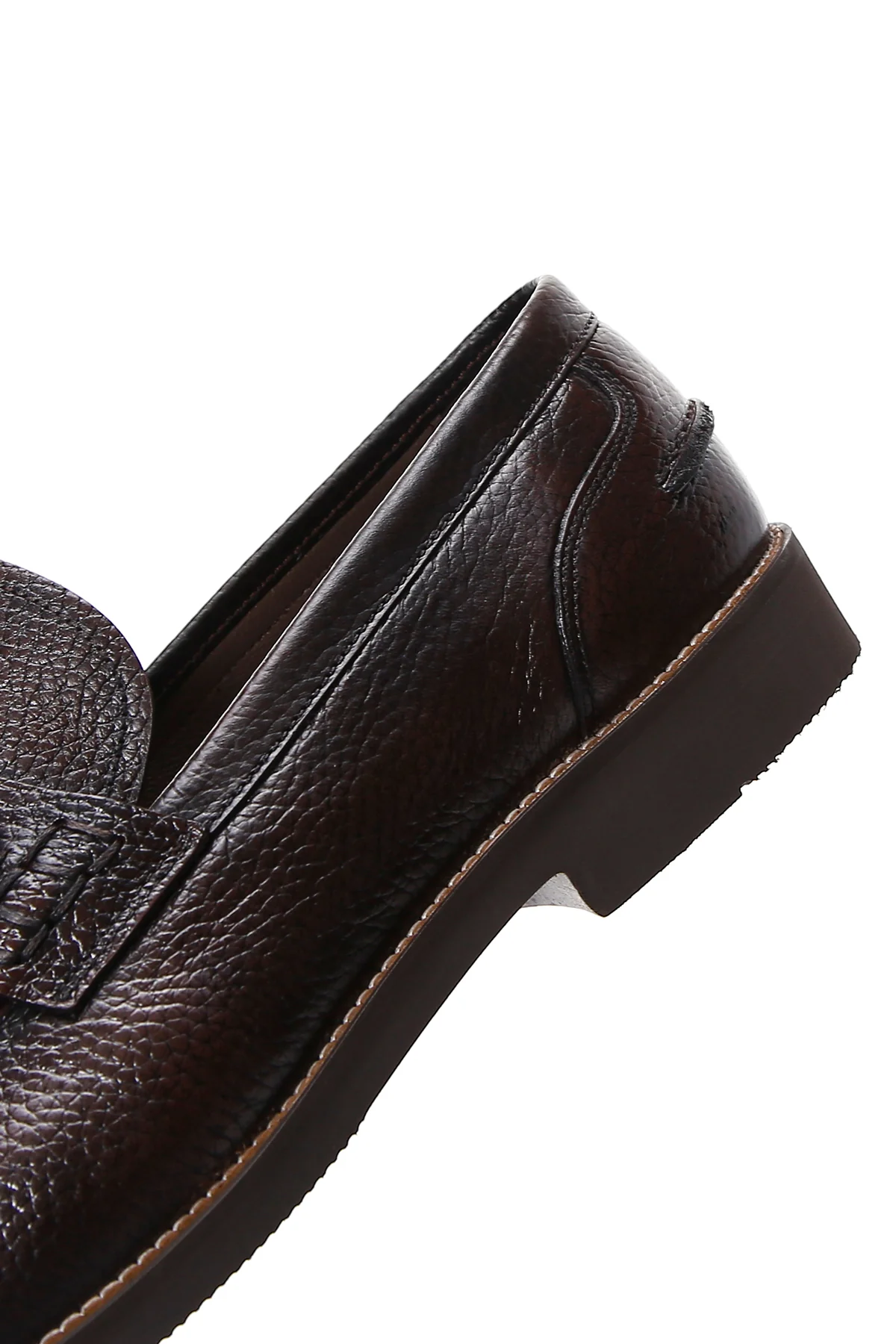 Erkek Kahverengi Deri Casual Loafer - Image 7
