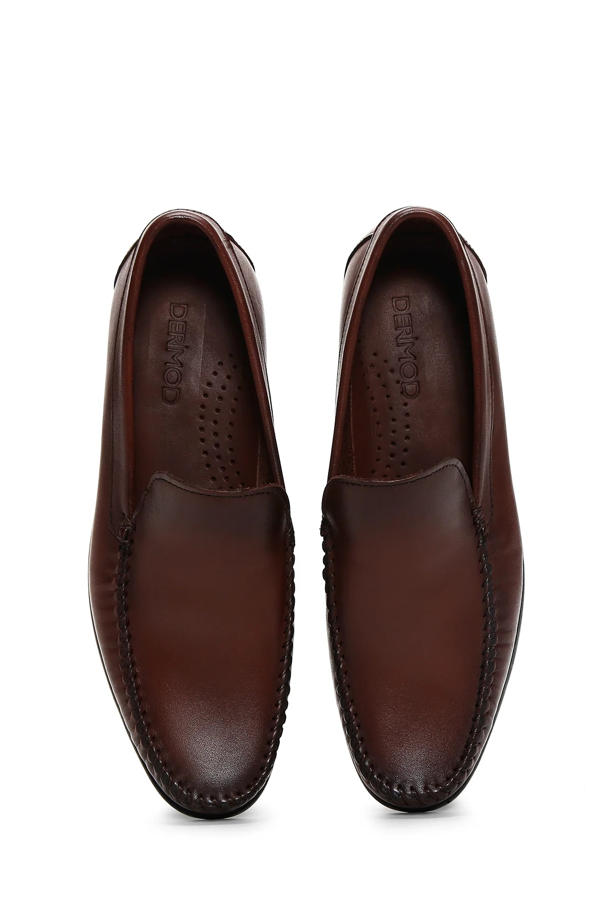 Erkek Kahverengi Deri Casual Loafer - Image 6