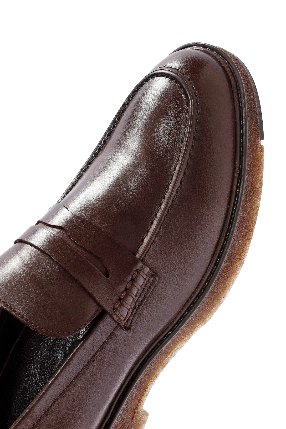 Erkek Kahverengi Deri Casual Loafer - Image 10