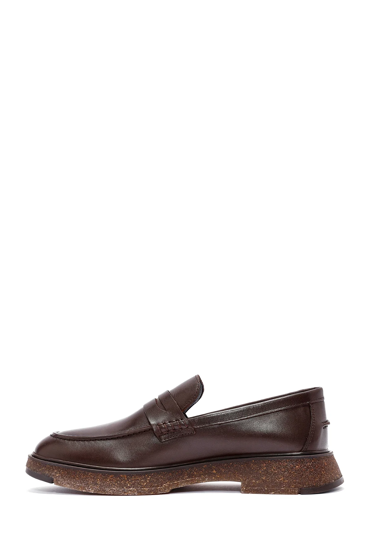 Erkek Kahverengi Deri Casual Loafer - Image 2