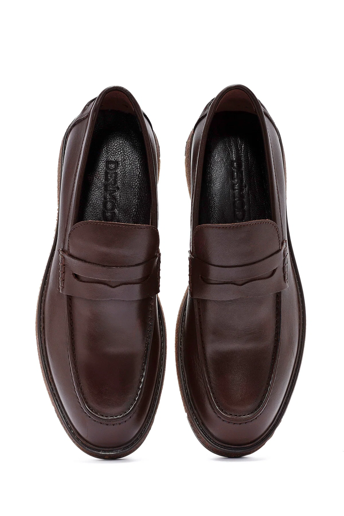 Erkek Kahverengi Deri Casual Loafer - Image 7