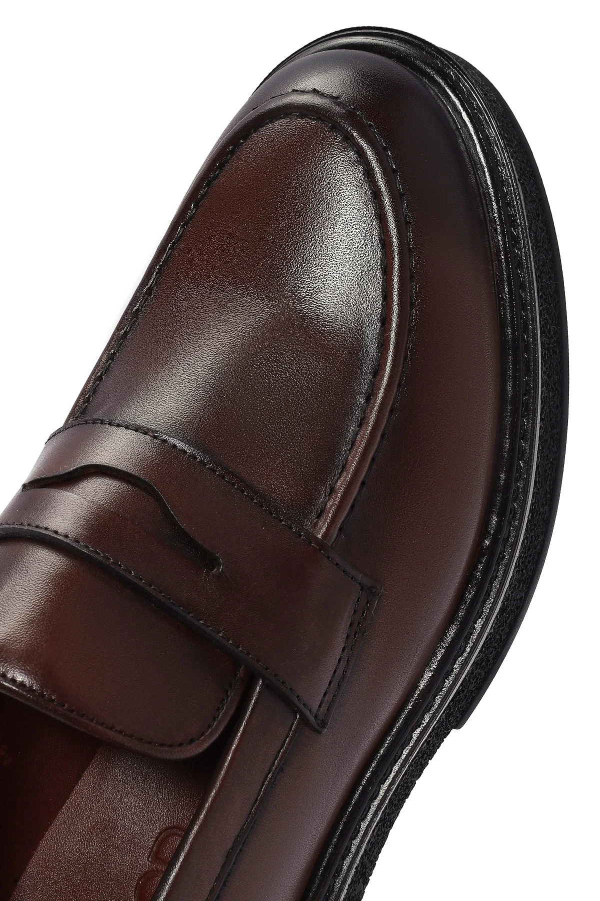 Erkek Kahverengi Deri Casual Loafer - Image 9