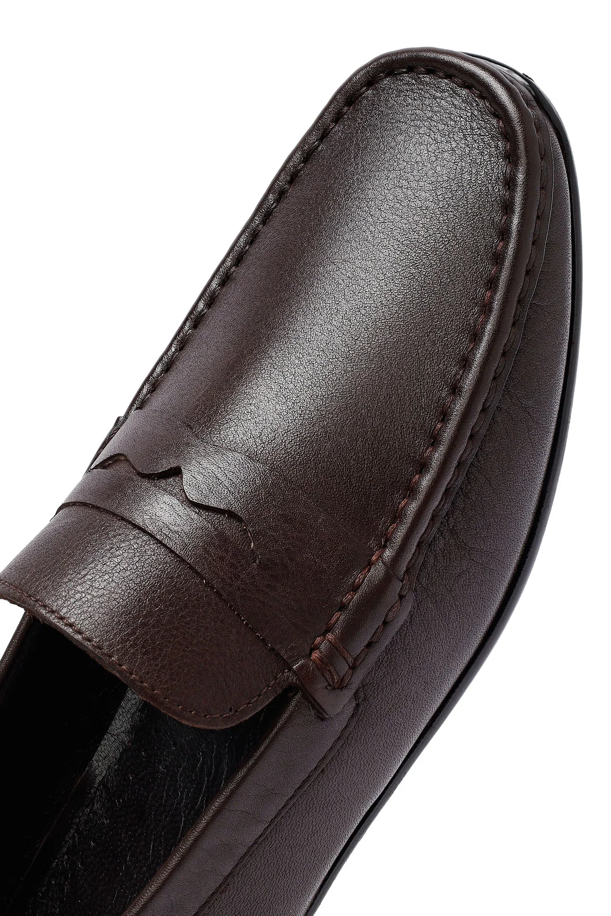 Erkek Kahverengi Deri Casual Loafer - Image 11