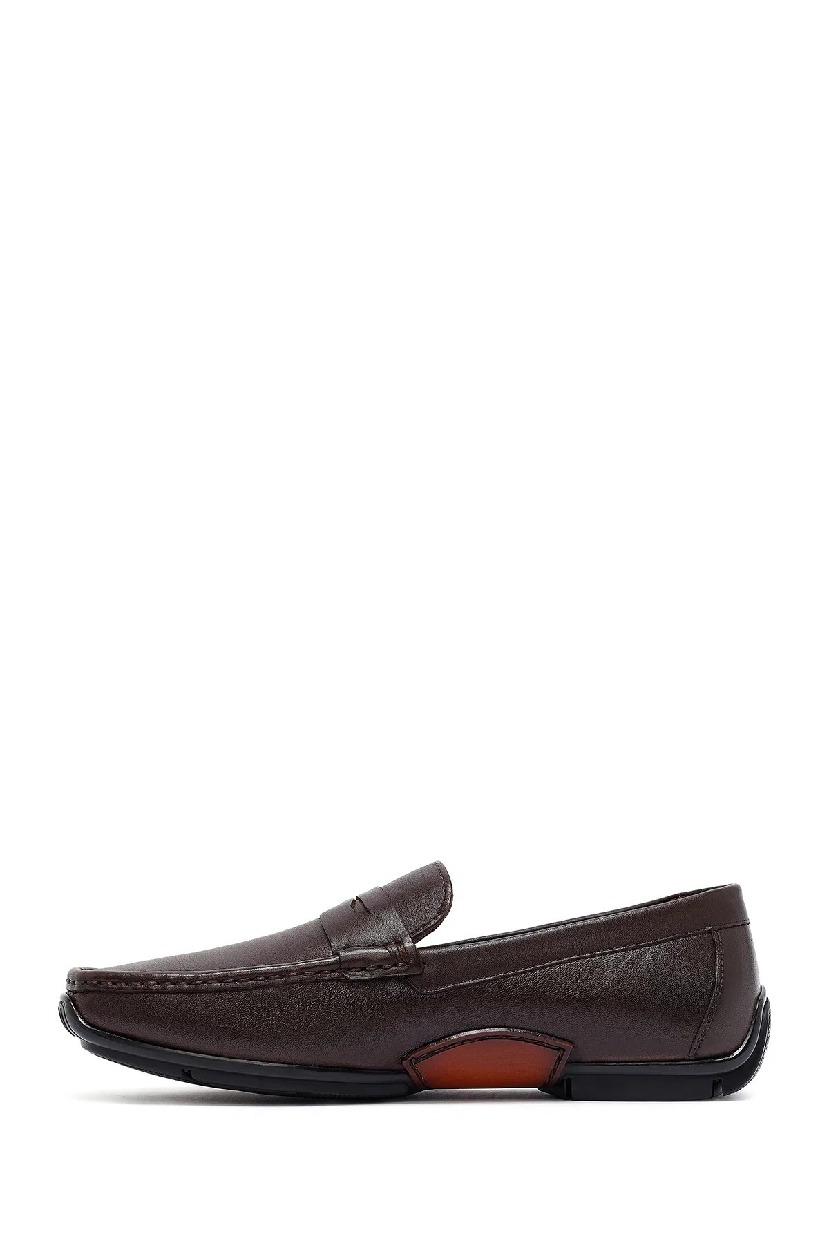 Erkek Kahverengi Deri Casual Loafer - Image 2