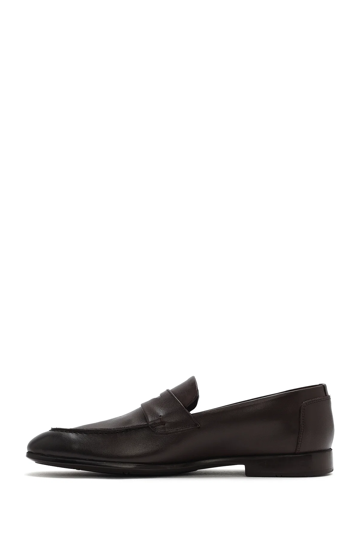 Erkek Kahverengi Deri Casual Loafer - Image 2