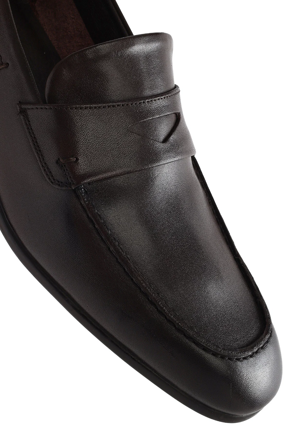Erkek Kahverengi Deri Casual Loafer - Image 9