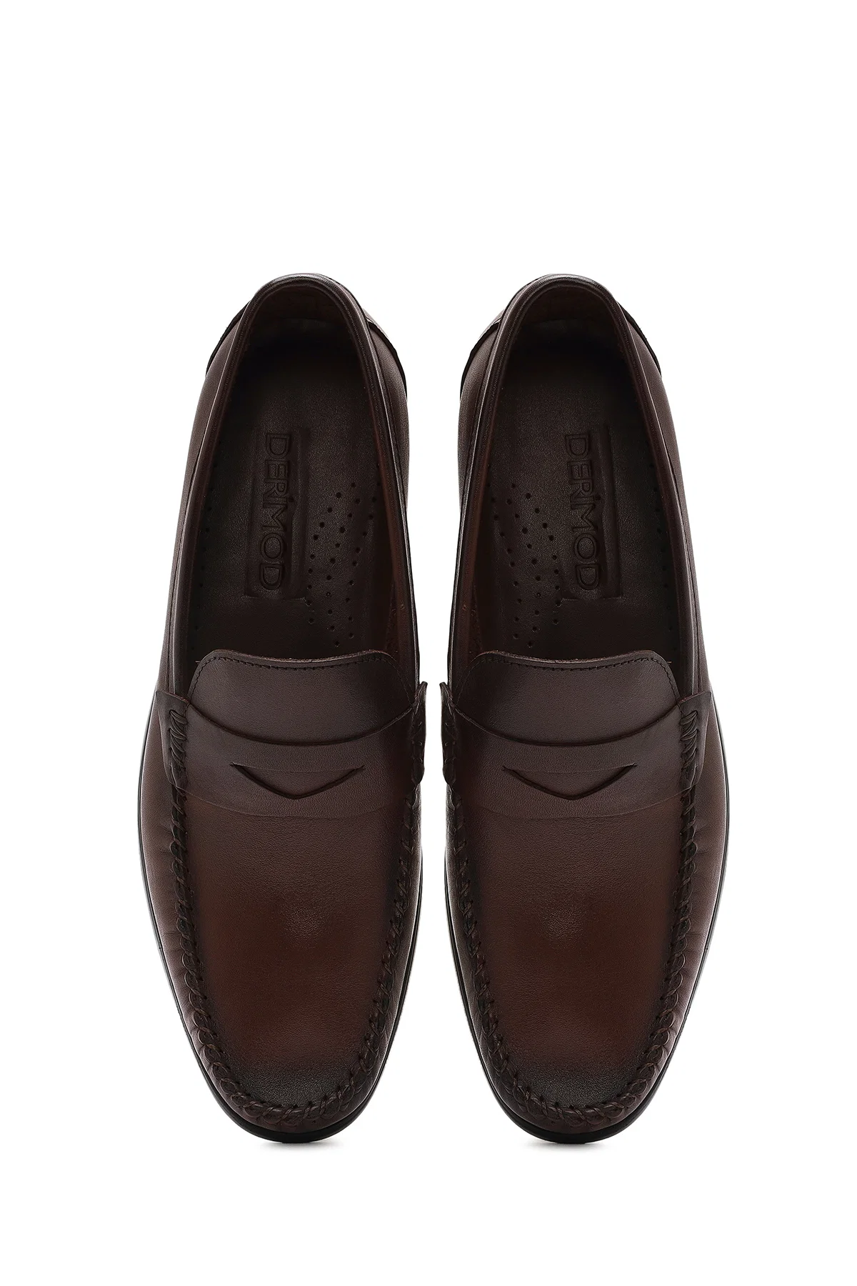 Erkek Kahverengi Deri Casual Loafer - Image 7