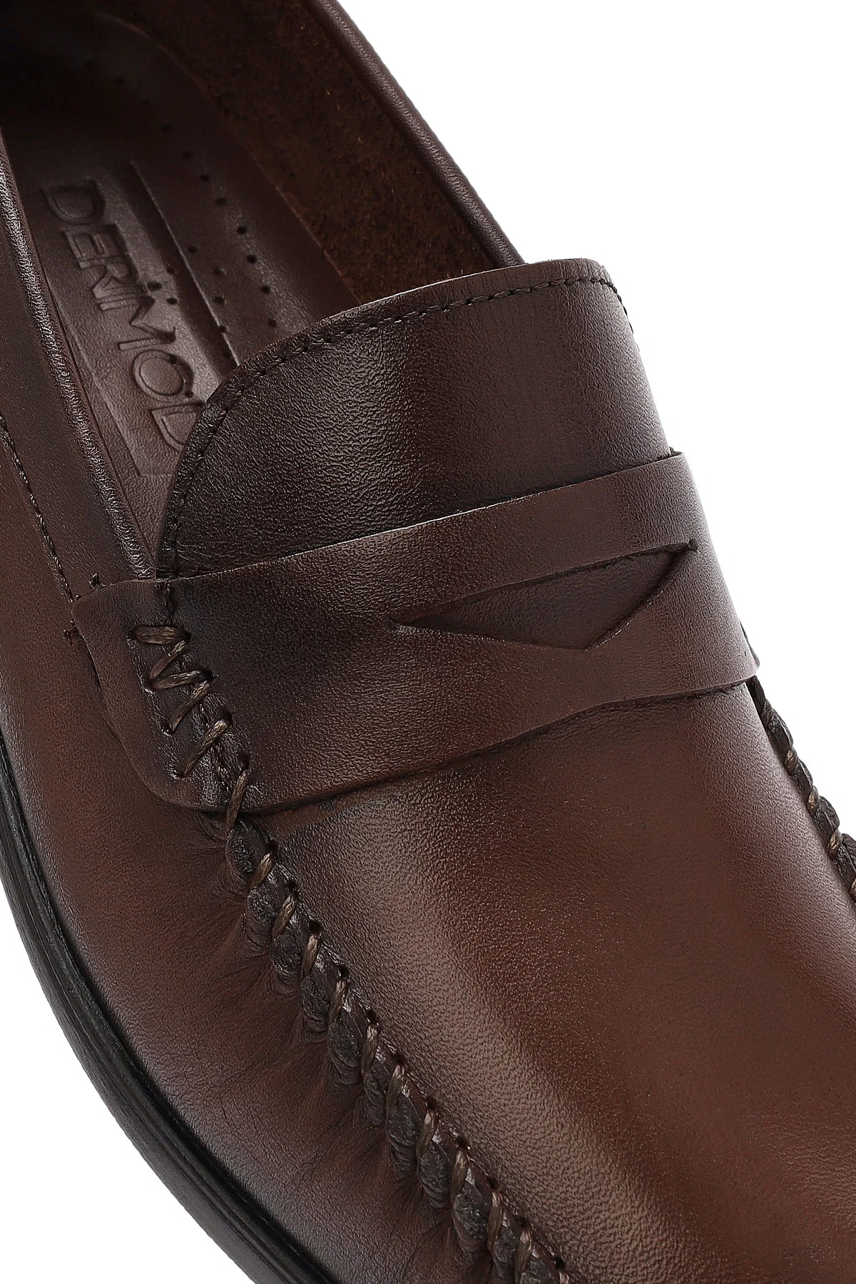 Erkek Kahverengi Deri Casual Loafer - Image 8