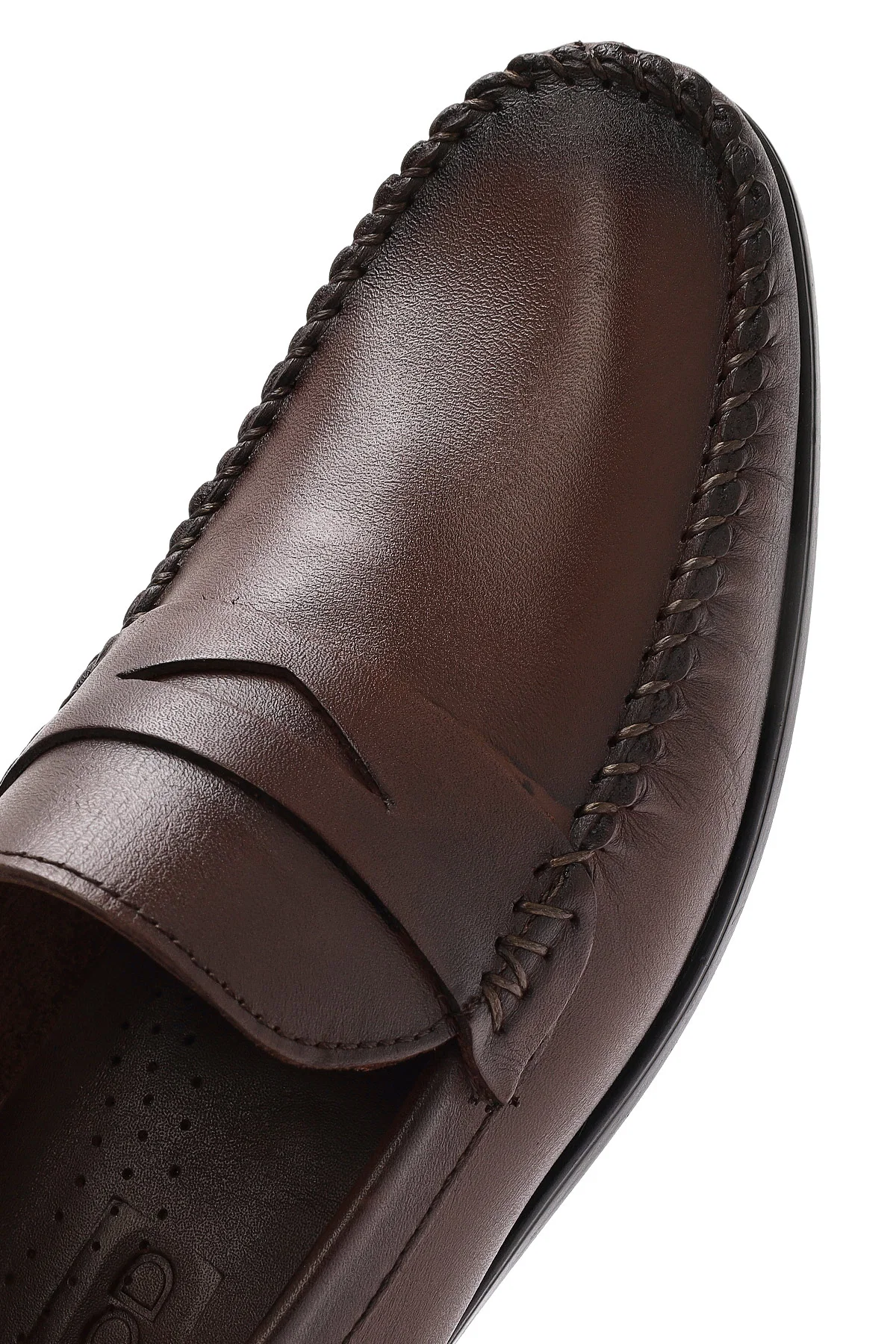 Erkek Kahverengi Deri Casual Loafer - Image 9