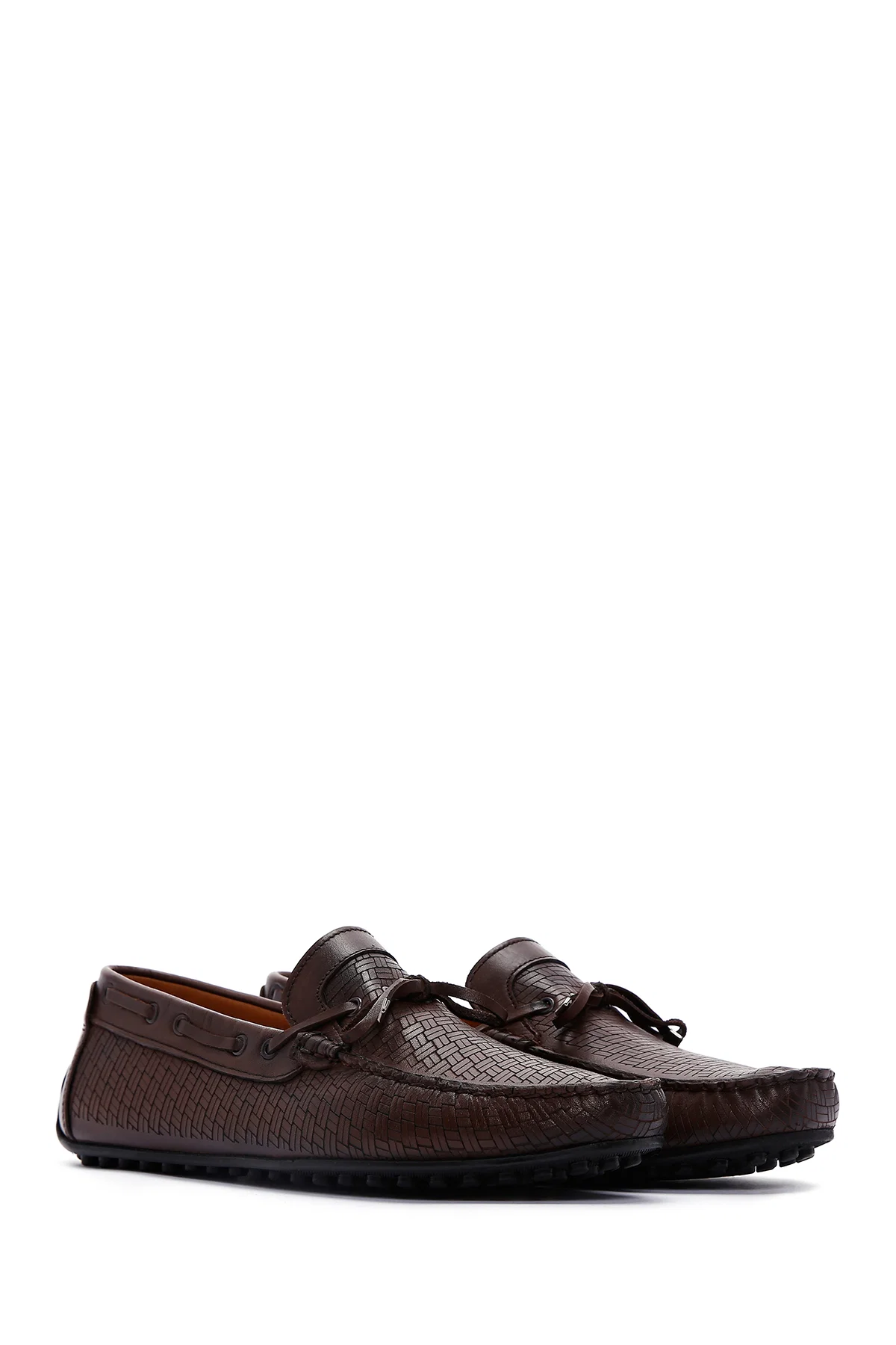 Erkek Kahverengi Deri Casual Loafer - Image 3