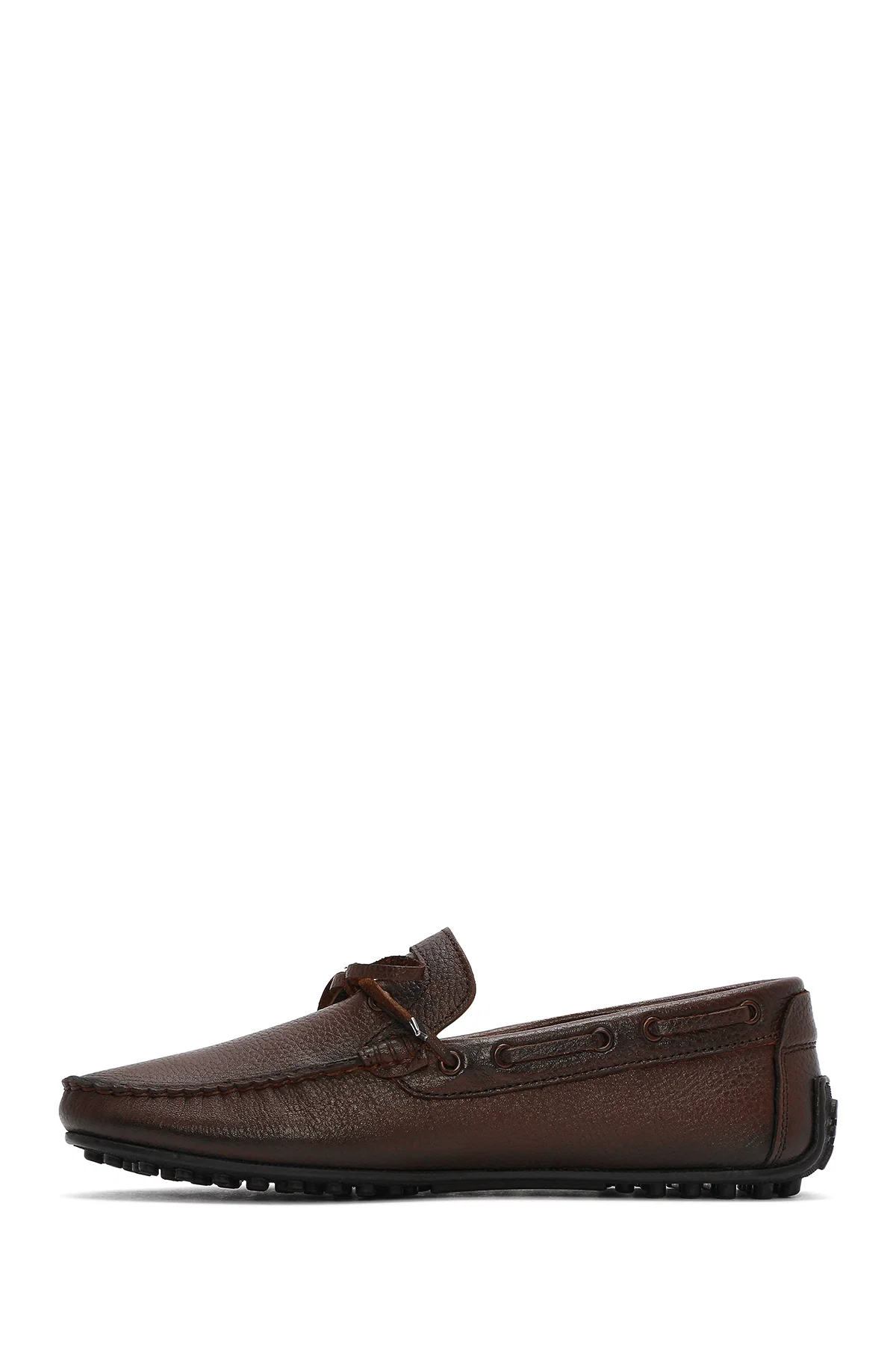 Erkek Kahverengi Deri Casual Loafer - Image 2