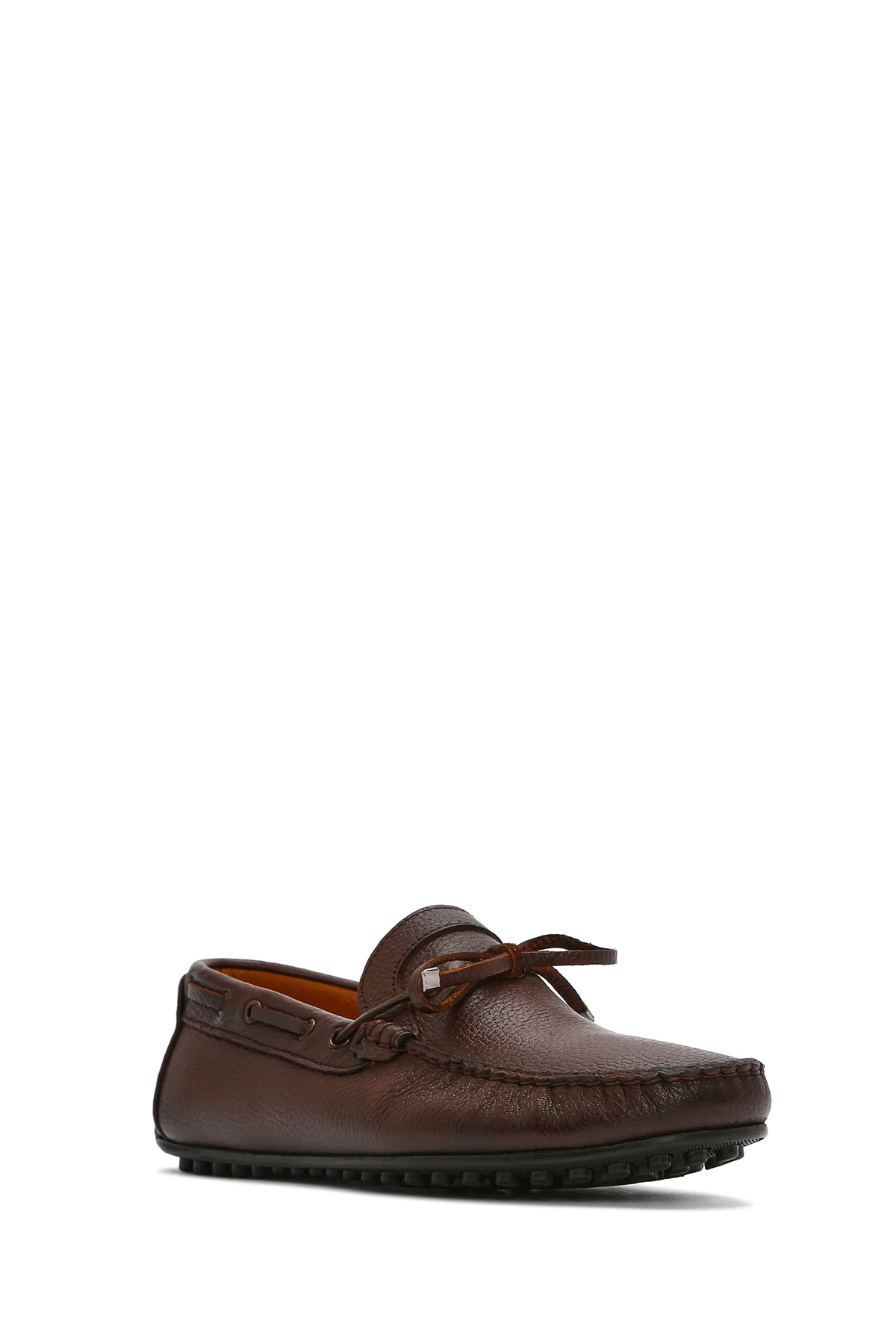Erkek Kahverengi Deri Casual Loafer - Image 6