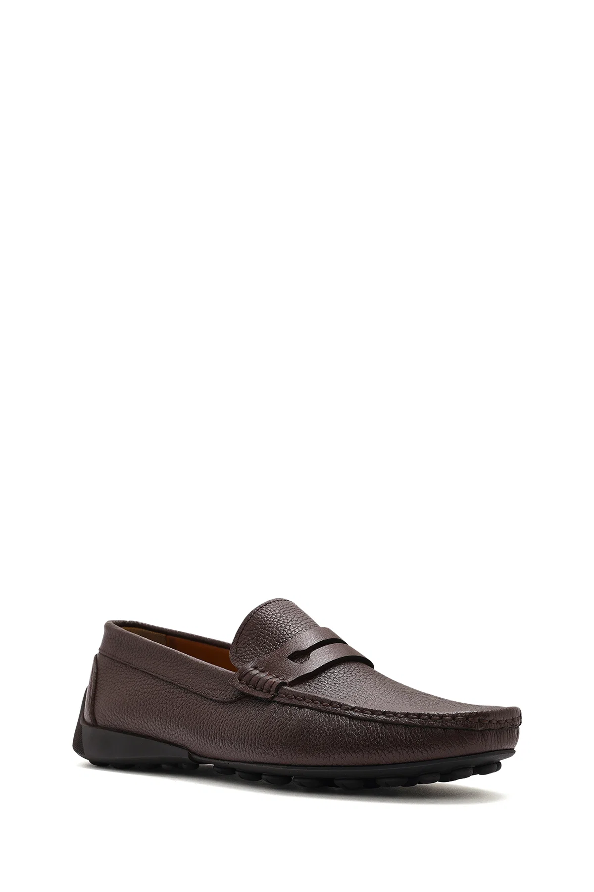 Erkek Kahverengi Deri Casual Loafer - Image 6