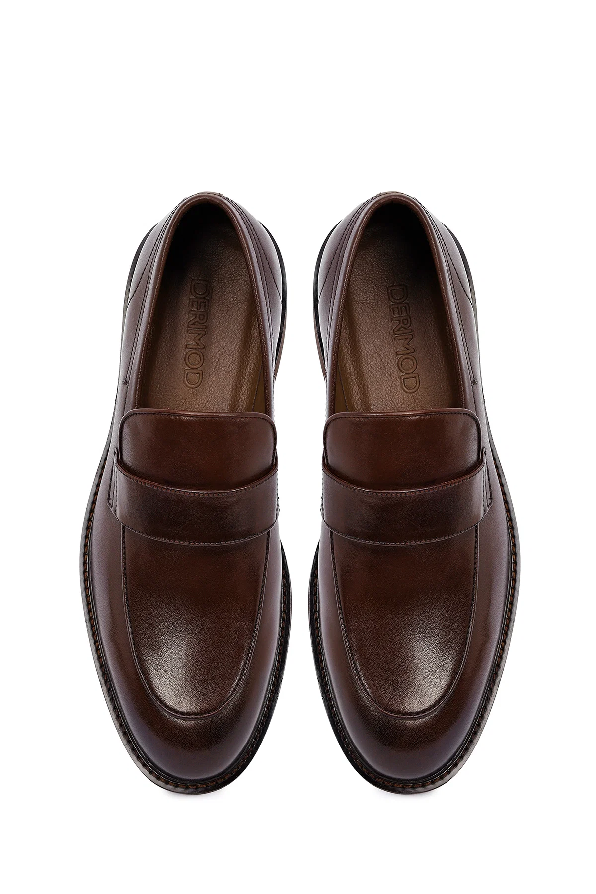 Erkek Kahverengi Deri Loafer - Image 7