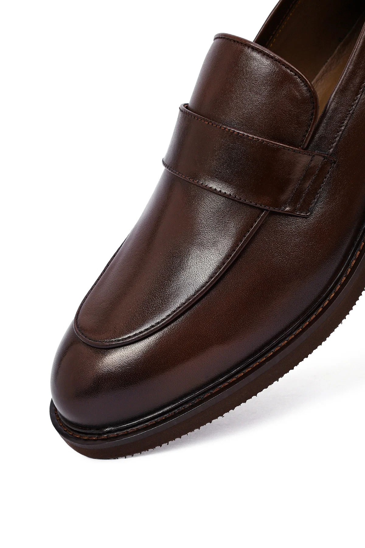 Erkek Kahverengi Deri Loafer - Image 8
