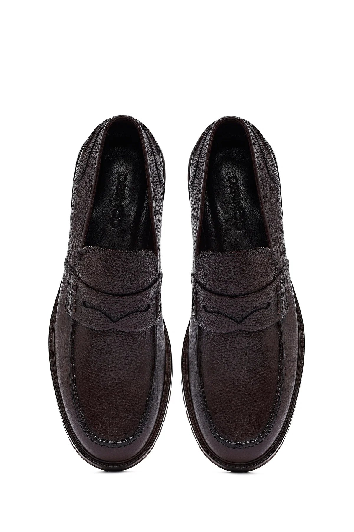 Erkek Kahverengi Deri Casual Loafer - Image 7