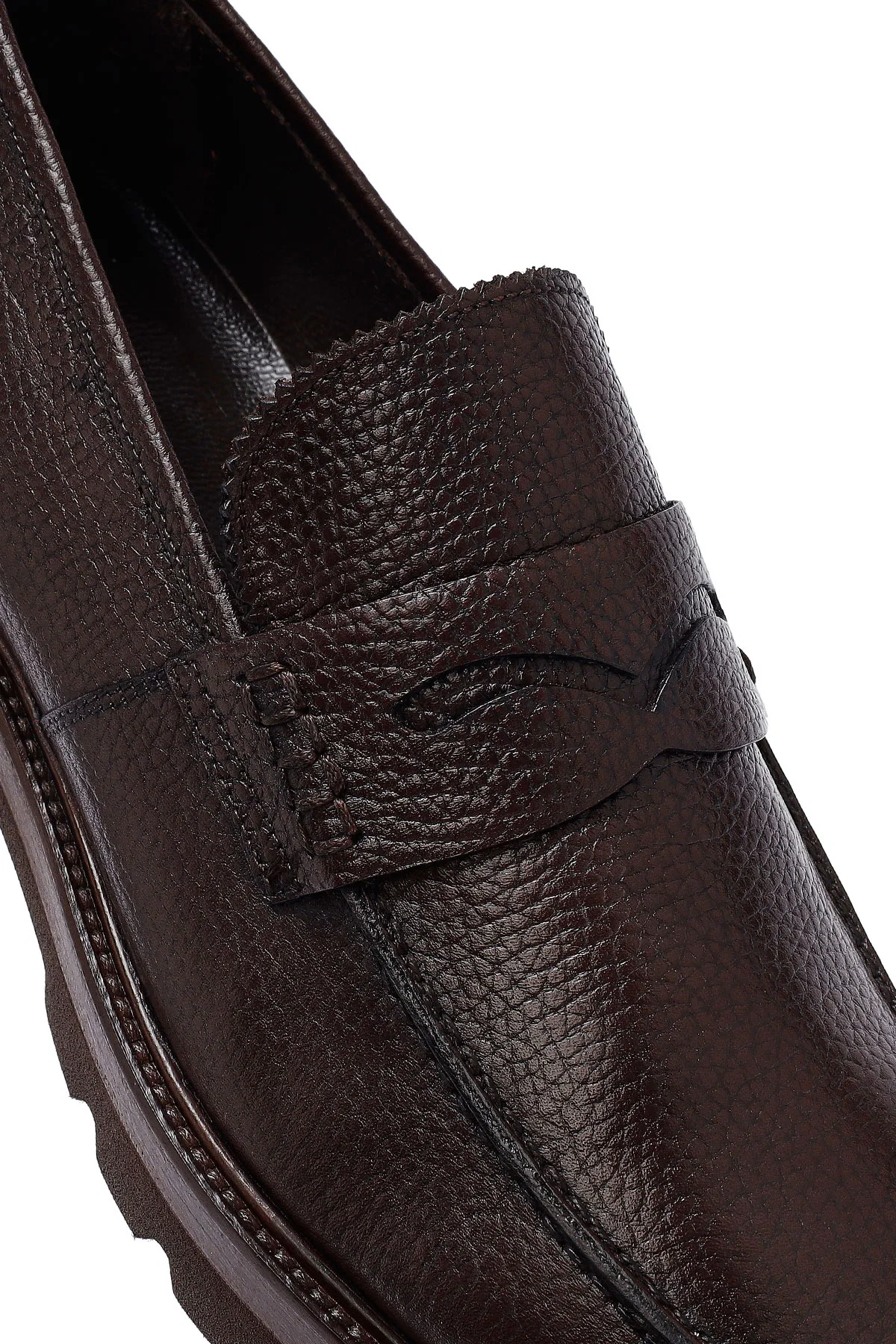 Erkek Kahverengi Deri Casual Loafer - Image 9