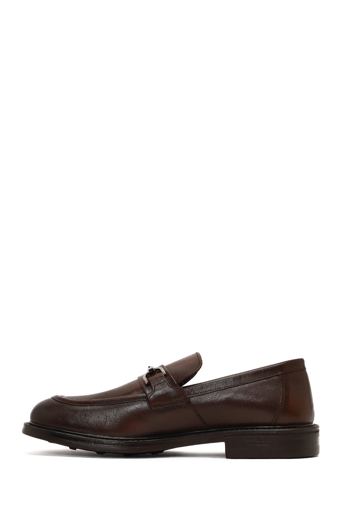 Erkek Kahverengi Deri Casual Loafer - Image 2