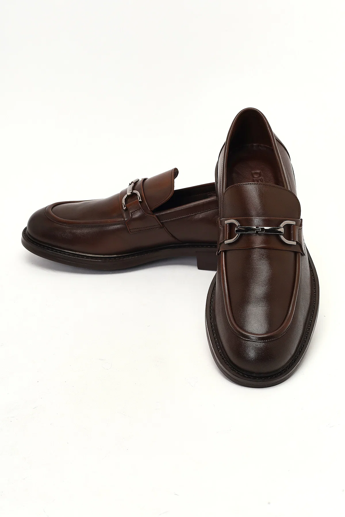 Erkek Kahverengi Deri Casual Loafer - Image 9