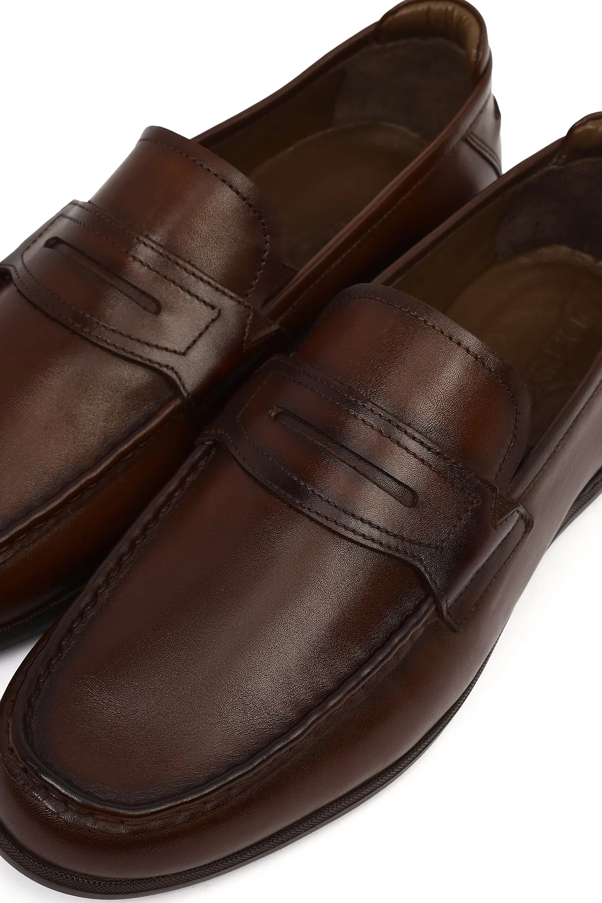 Erkek Kahverengi Deri Casual Loafer - Image 10