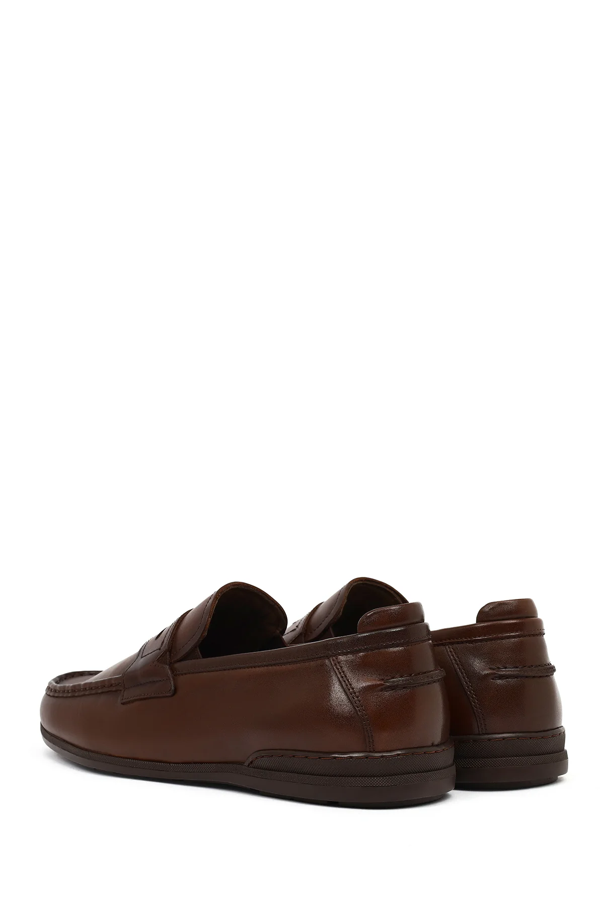 Erkek Kahverengi Deri Casual Loafer - Image 6