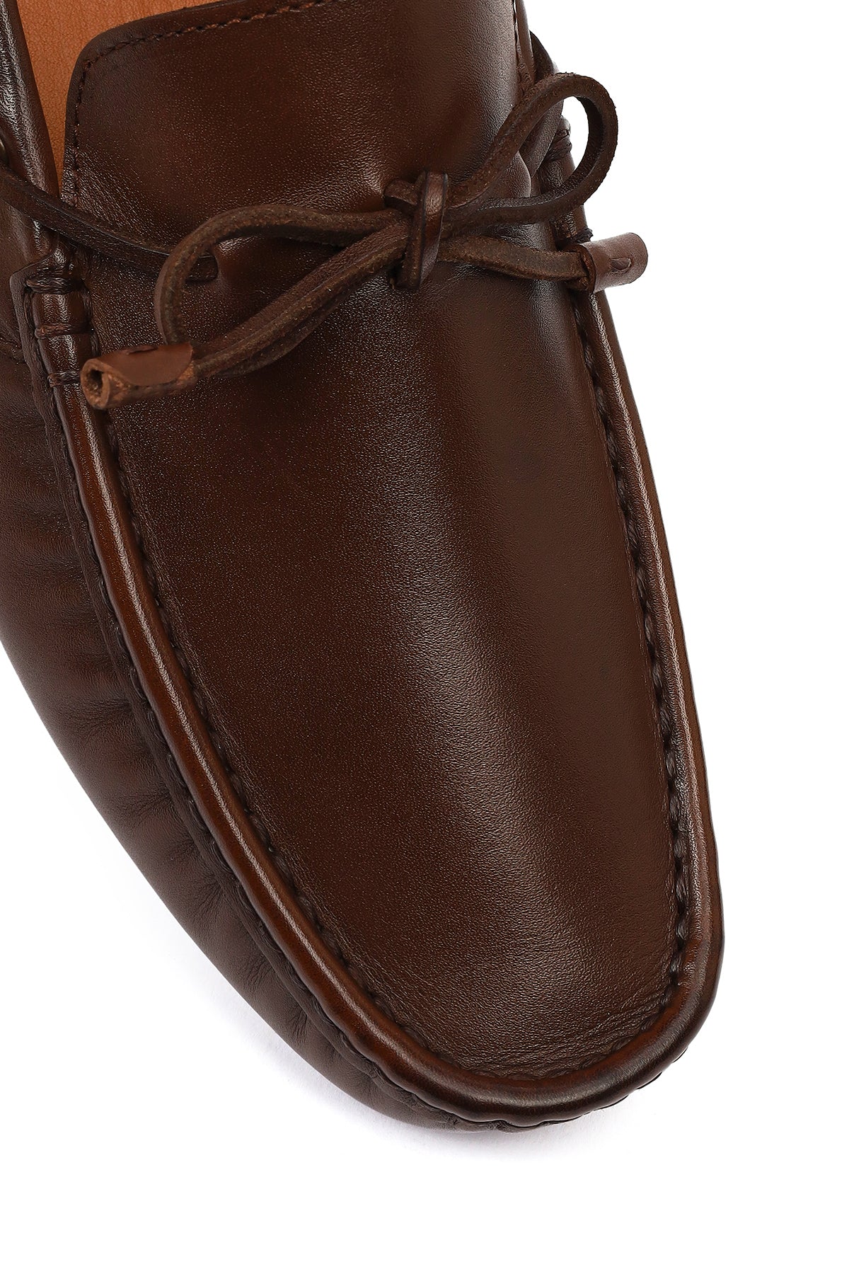Erkek Kahverengi Deri Casual Loafer - Image 9