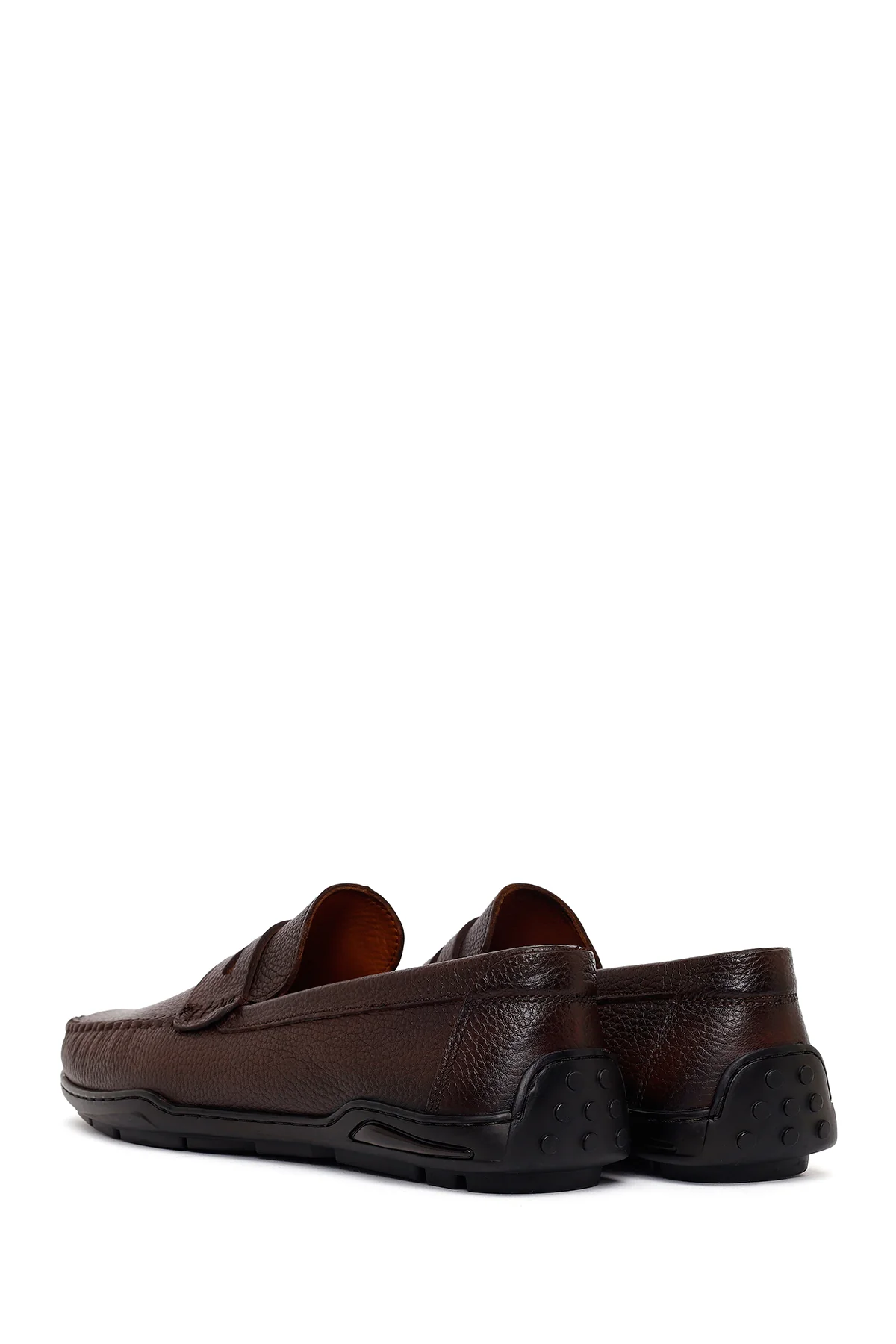 Erkek Kahverengi Deri Casual Loafer - Image 6