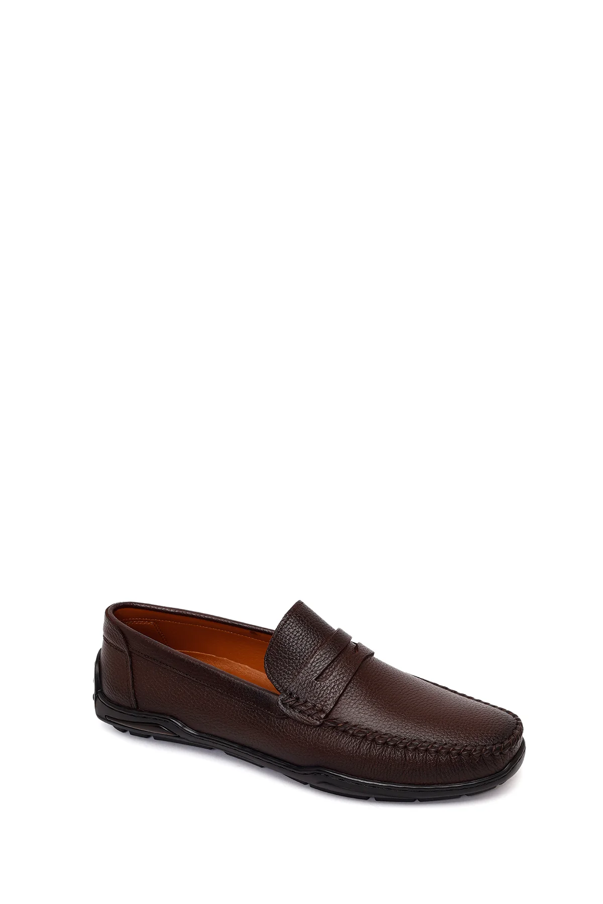 Erkek Kahverengi Deri Casual Loafer - Image 7