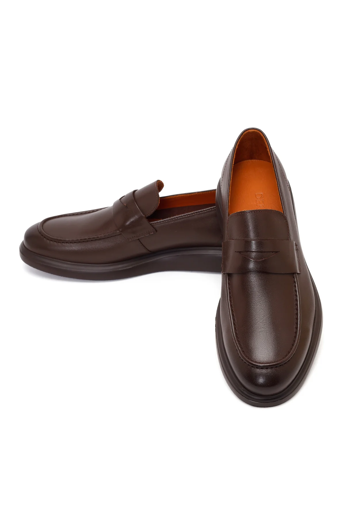 Erkek Kahverengi Deri Casual Loafer - Image 10