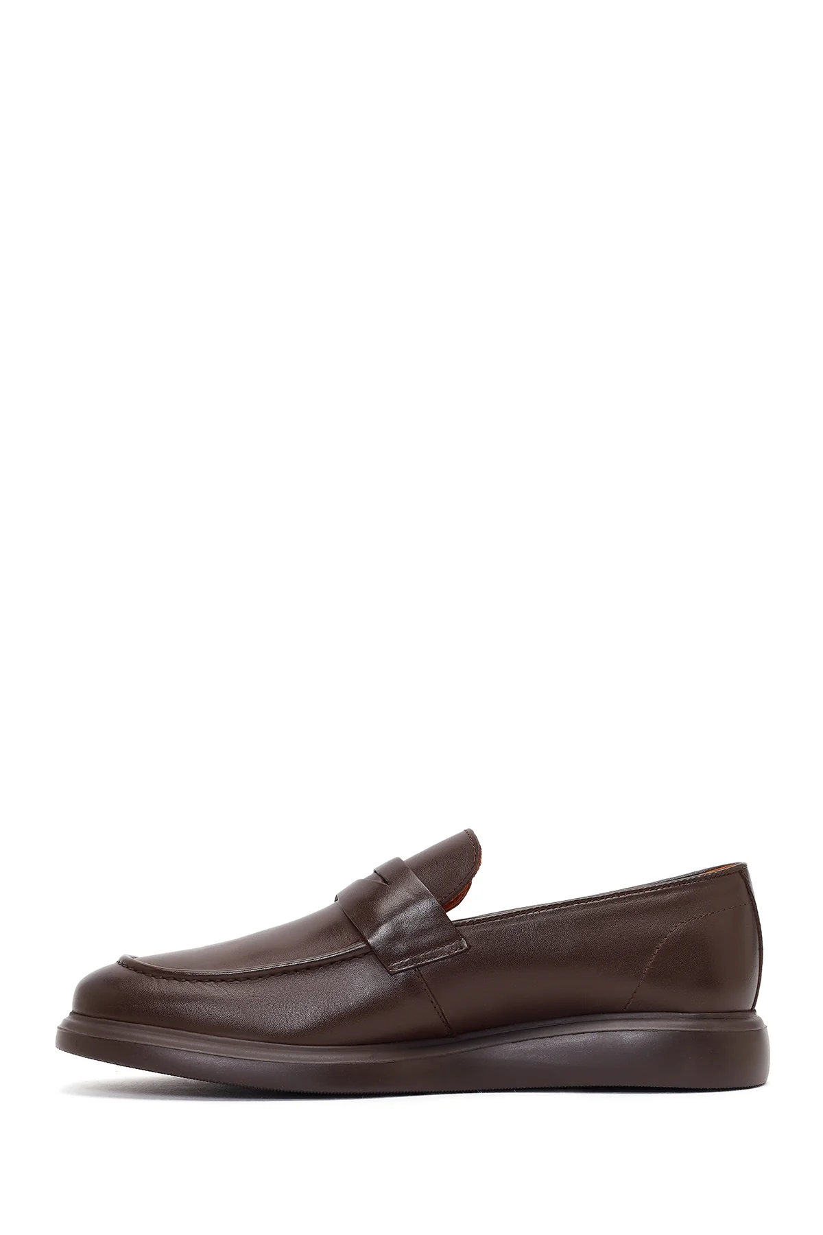 Erkek Kahverengi Deri Casual Loafer - Image 3
