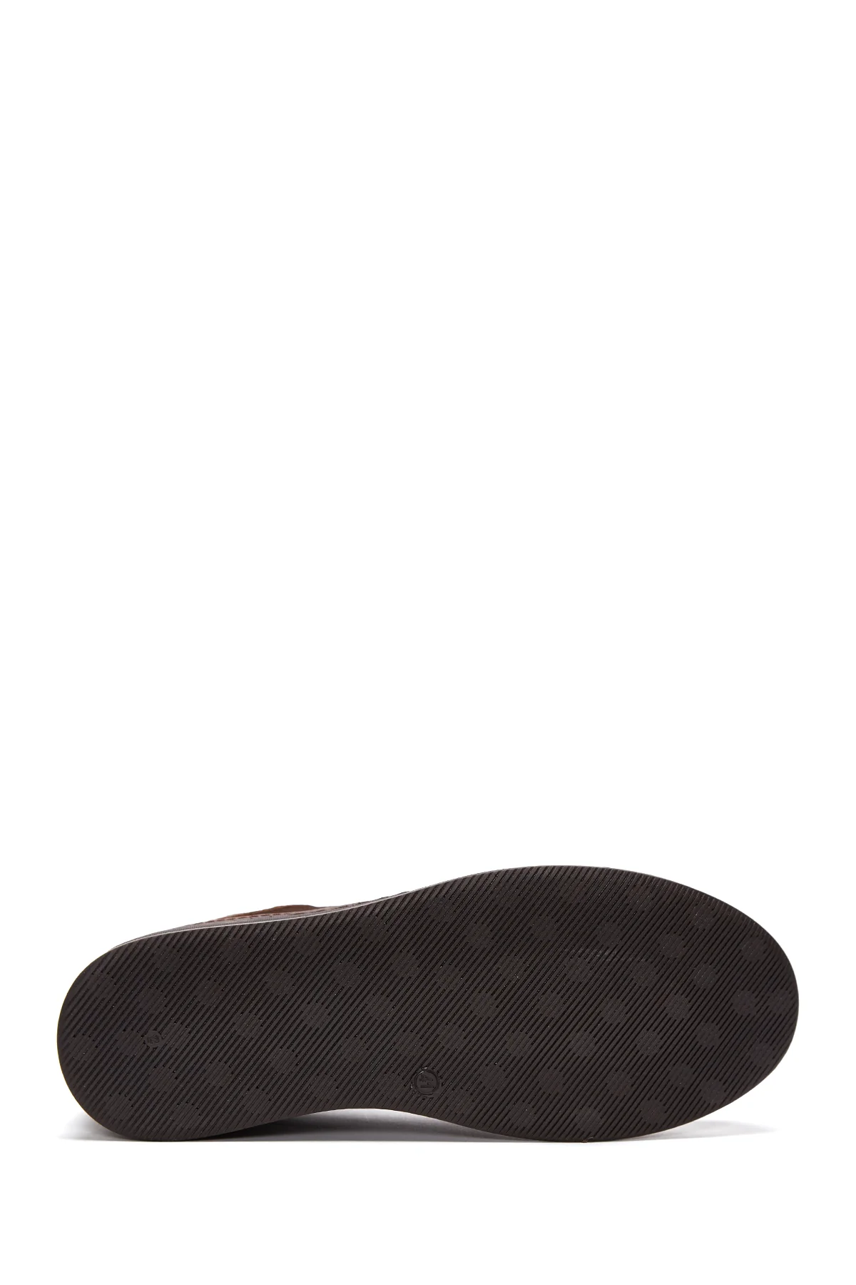 Erkek Kahverengi Deri Casual Sneaker - Image 5