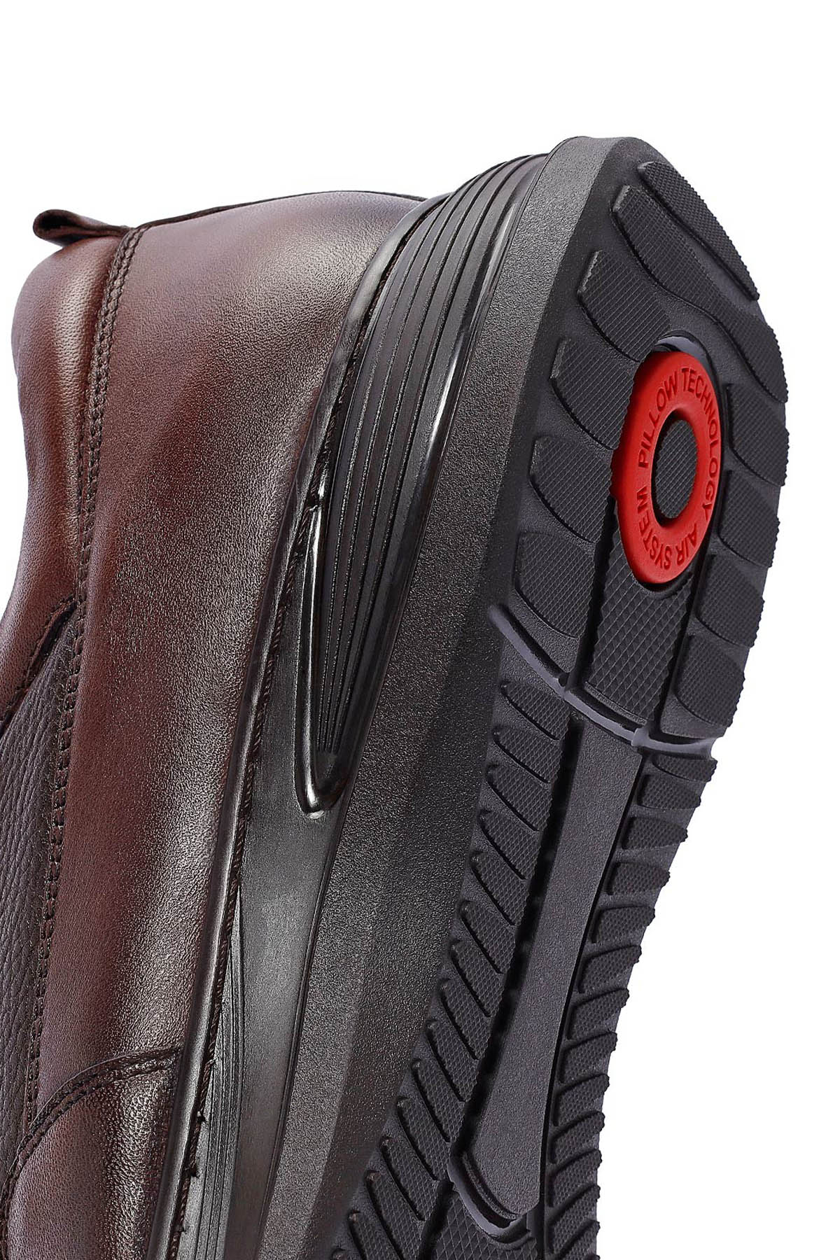Erkek Kahverengi Deri Casual Sneaker - Image 10