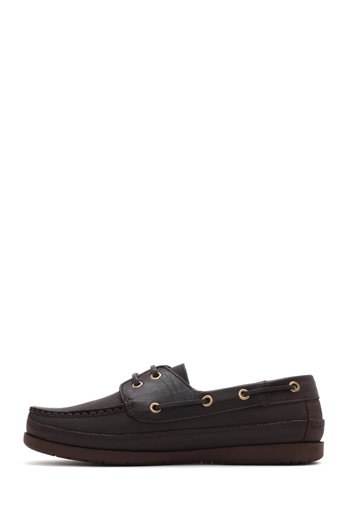 Erkek Kahverengi Deri Comfort Casual Ayakkabı - Image 2
