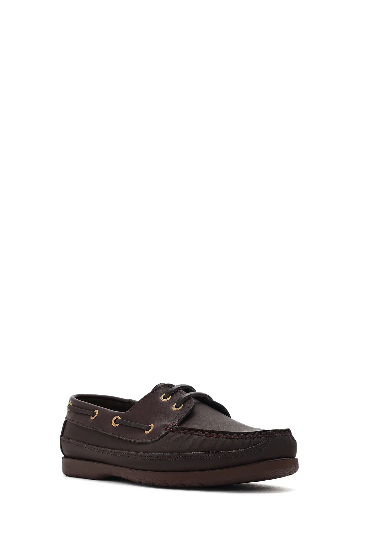 Erkek Kahverengi Deri Comfort Casual Ayakkabı - Image 6