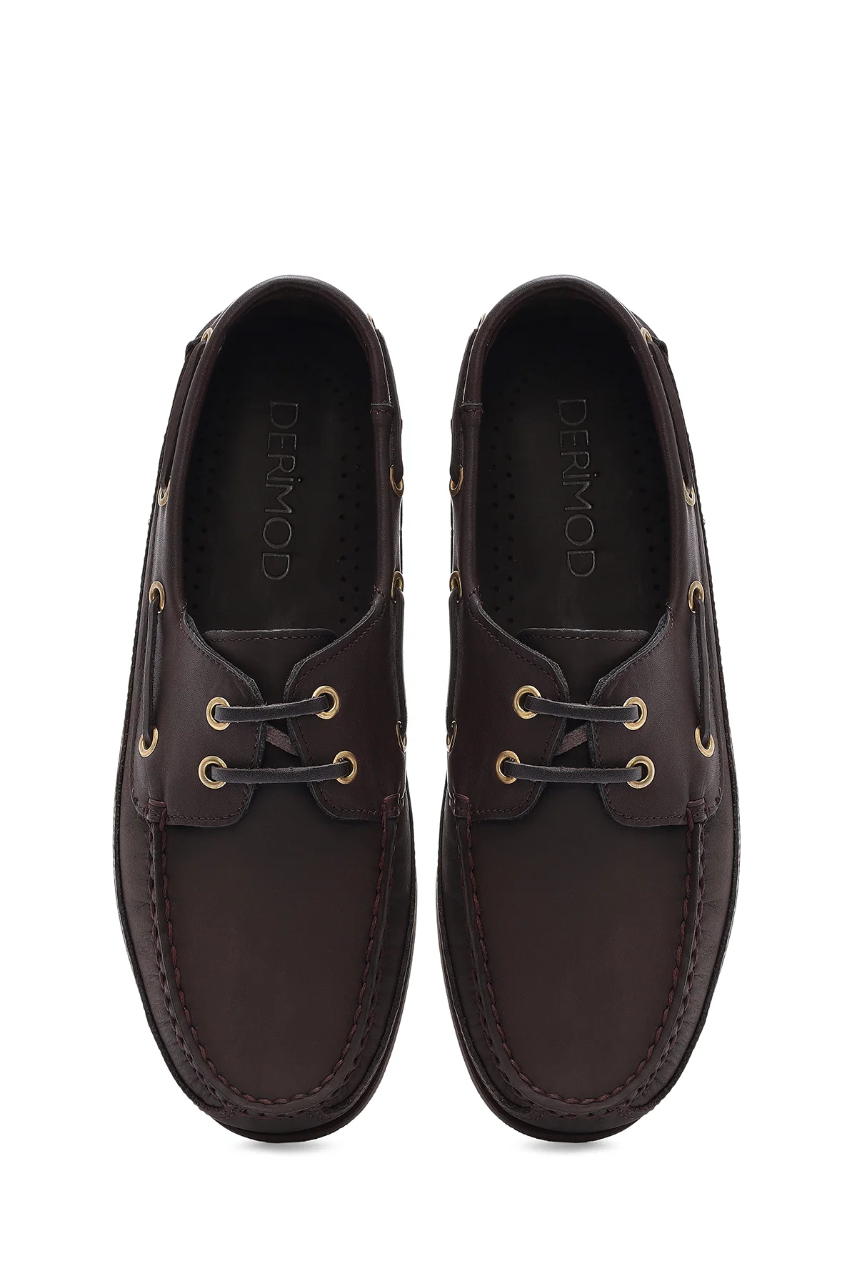 Erkek Kahverengi Deri Comfort Casual Ayakkabı - Image 7